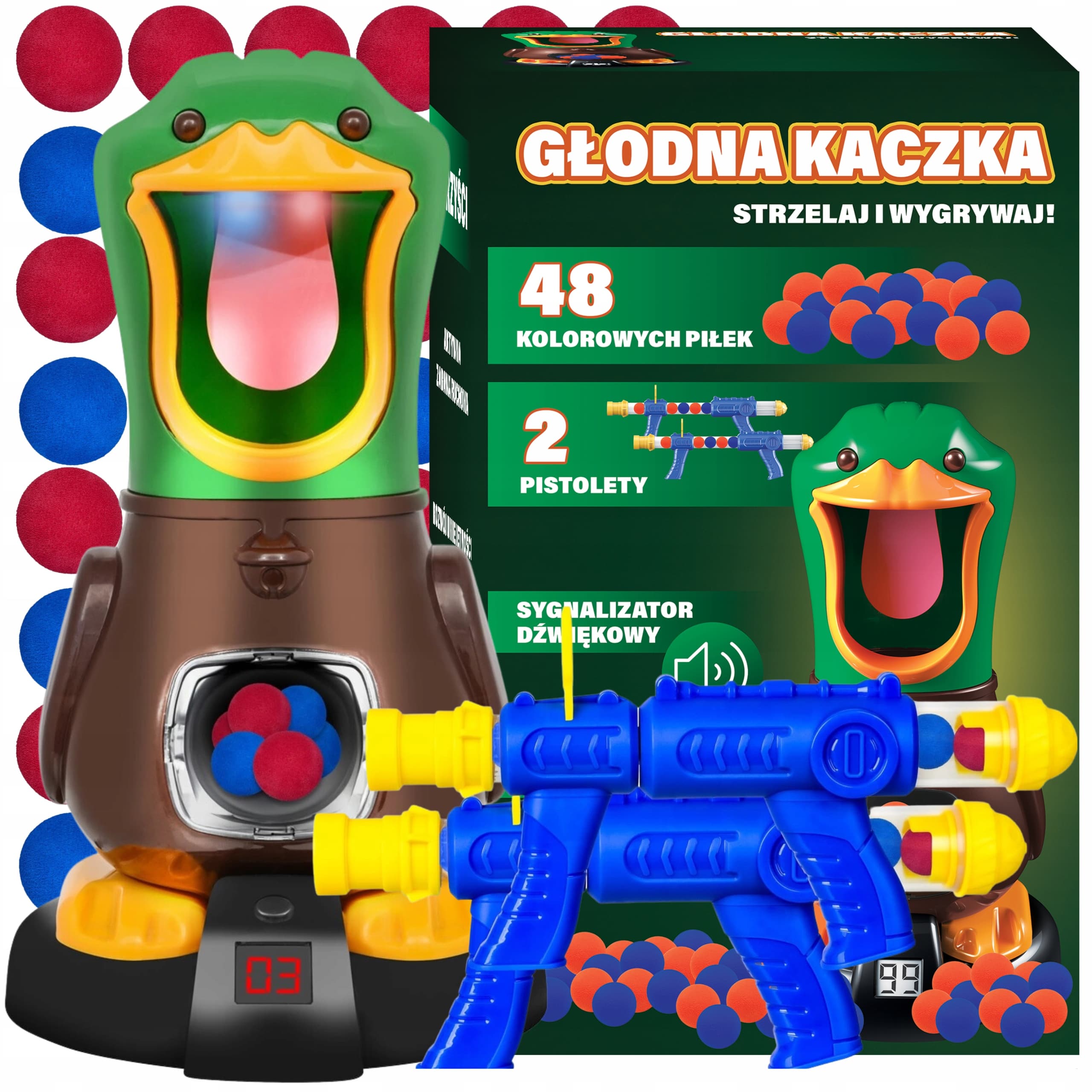 Głodna Kaczka - Zręcznościowa zabawka dla całej rodziny!
